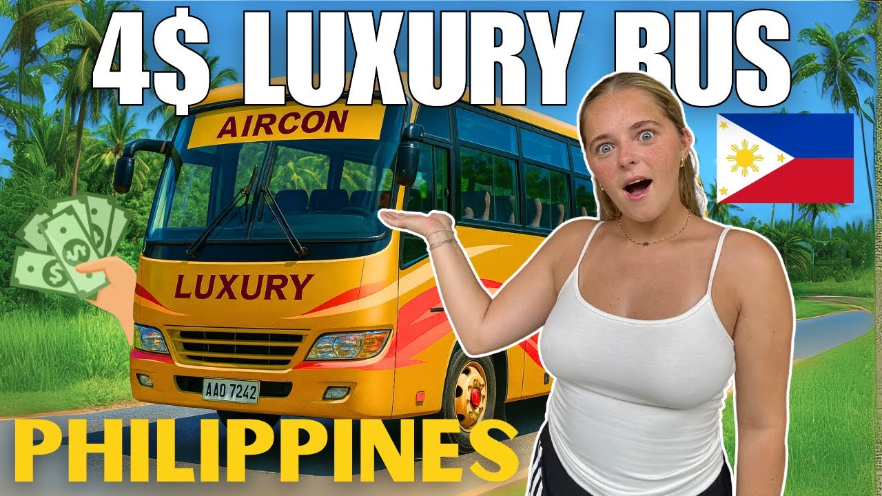 4$ Luxury Bus In The Philippines 🇵🇭 (Cebu to Moalboal)