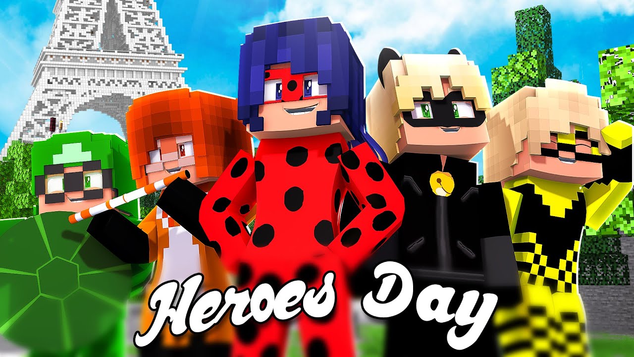 Minecraft MIRACULOUS The Movie 🐞 HEROES' DAY 🐞 Ladybug and Cat Noir in Minecraft / Animation