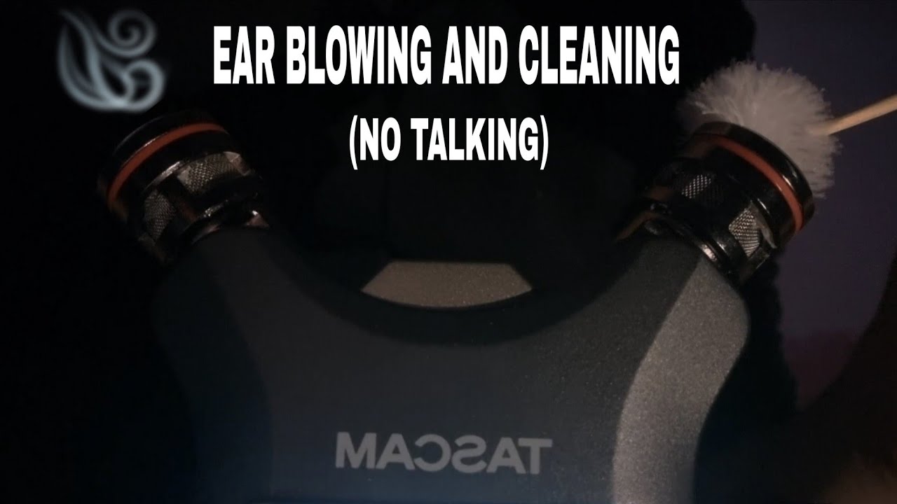 ASMR Ear Blowing and Cleaning For Sleep (NO TALKING) 