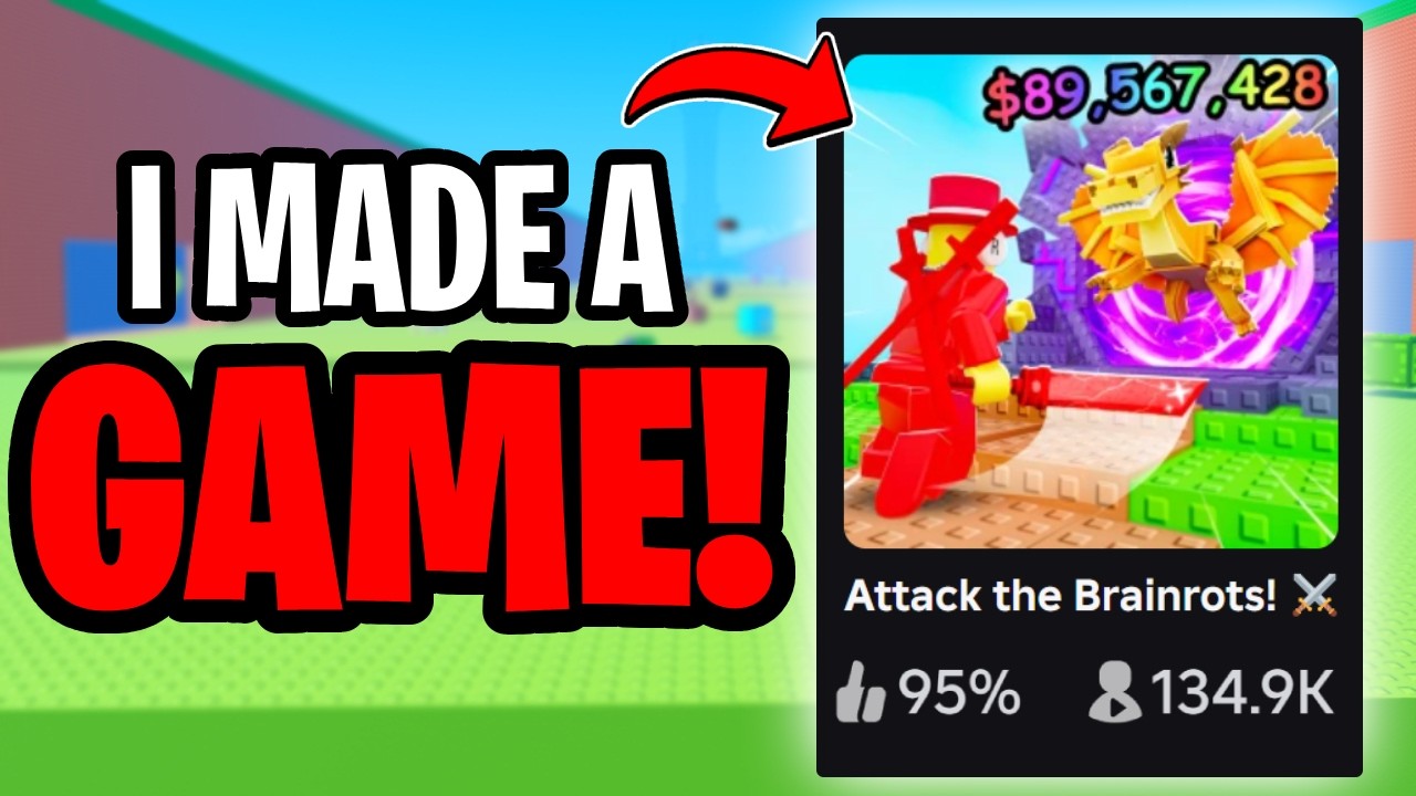 I Made a NEW BRAINROT GAME and ITS INSANE... (Roblox Attack the Brainrots)