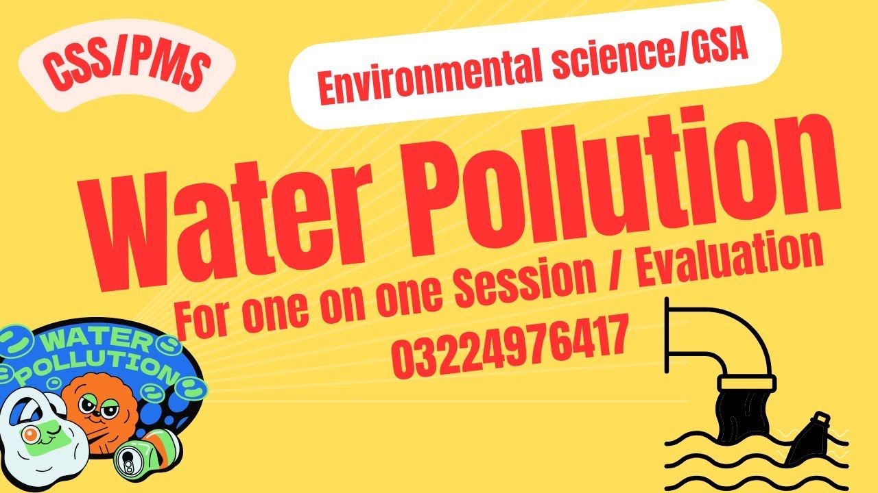 Environmental science|Water Pollution|COD| BOD| control of water pollution