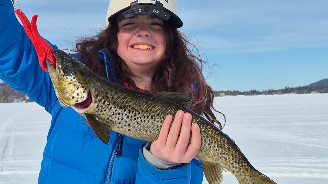 Hooked Up on Moosehead! Maine Lake Trout & Salmon Ice Action