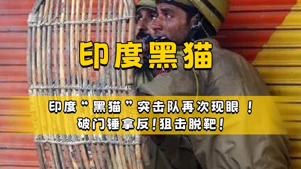 印度&ldquo;黑猫&rdquo;突击队再&ldquo;现眼&rdquo;！破门锤拿反！狙击脱靶！#印度 #搞笑 #万万没想到 #真实事件 #军事报道