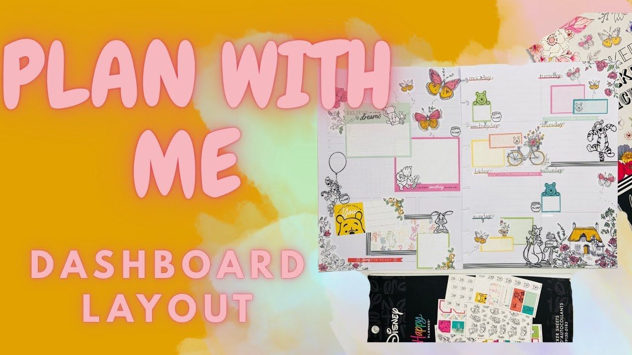 PLAN WITH ME/ MY FAVORITE LAYOUT/ WINNIE THE POOH STICKERS