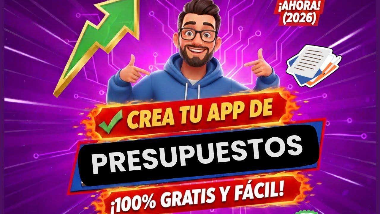 ❌ ¡Adiós EXCEL! Crea tu propia App de Presupuestos GRATIS (AppSheet 2026)