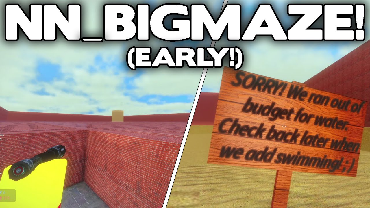 I Played The New NN_BIGMAZE Map EARLY In Nico's Nextbots... | Roblox Nico's Nextbots