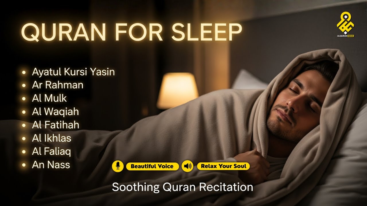 Every Night Quran Recitation For Sleep | Alfatihah, Yasin ,Arrahman ,Al Waqiah ,mulk -By Alaa Aqel