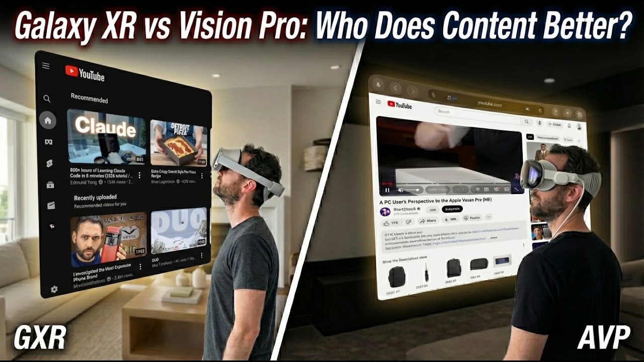 Мой реальный опыт просмотра контента: Vision Pro против Galaxy XR
