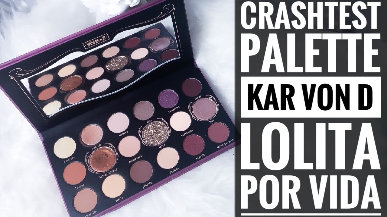Crash test de la nouvelle palette Kat von d: Lolita por vida