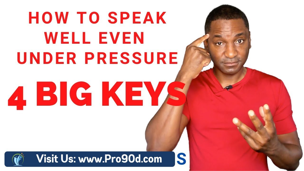 How to Speak Well Under Pressure - How to Stop Stammering