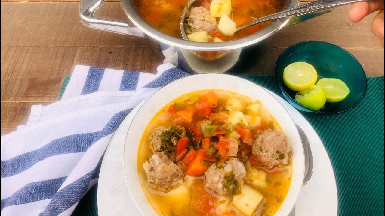 🍲🥣مطبخ سلمى | شوربة الكفتة الصحية