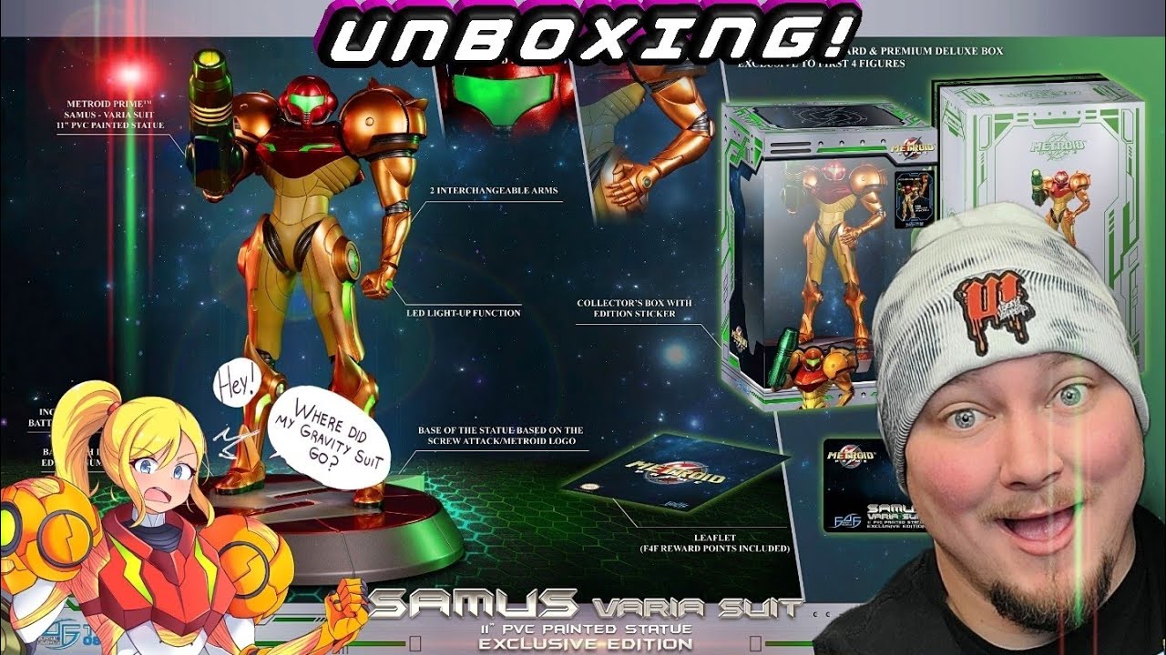 first4figures Metroid Prime Samus varia suit exclusive Edition Unboxing!