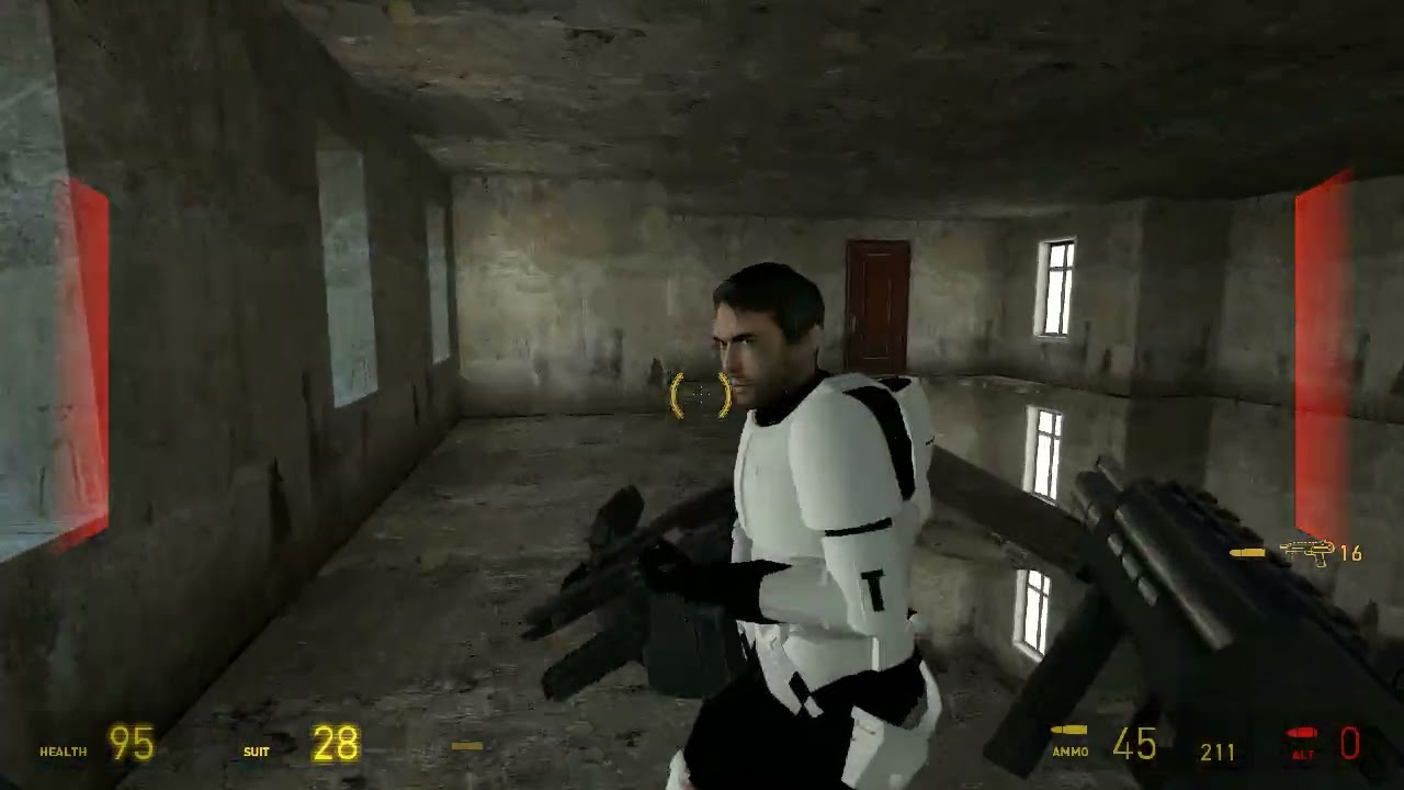 Shutting down an evil combine weapon!!