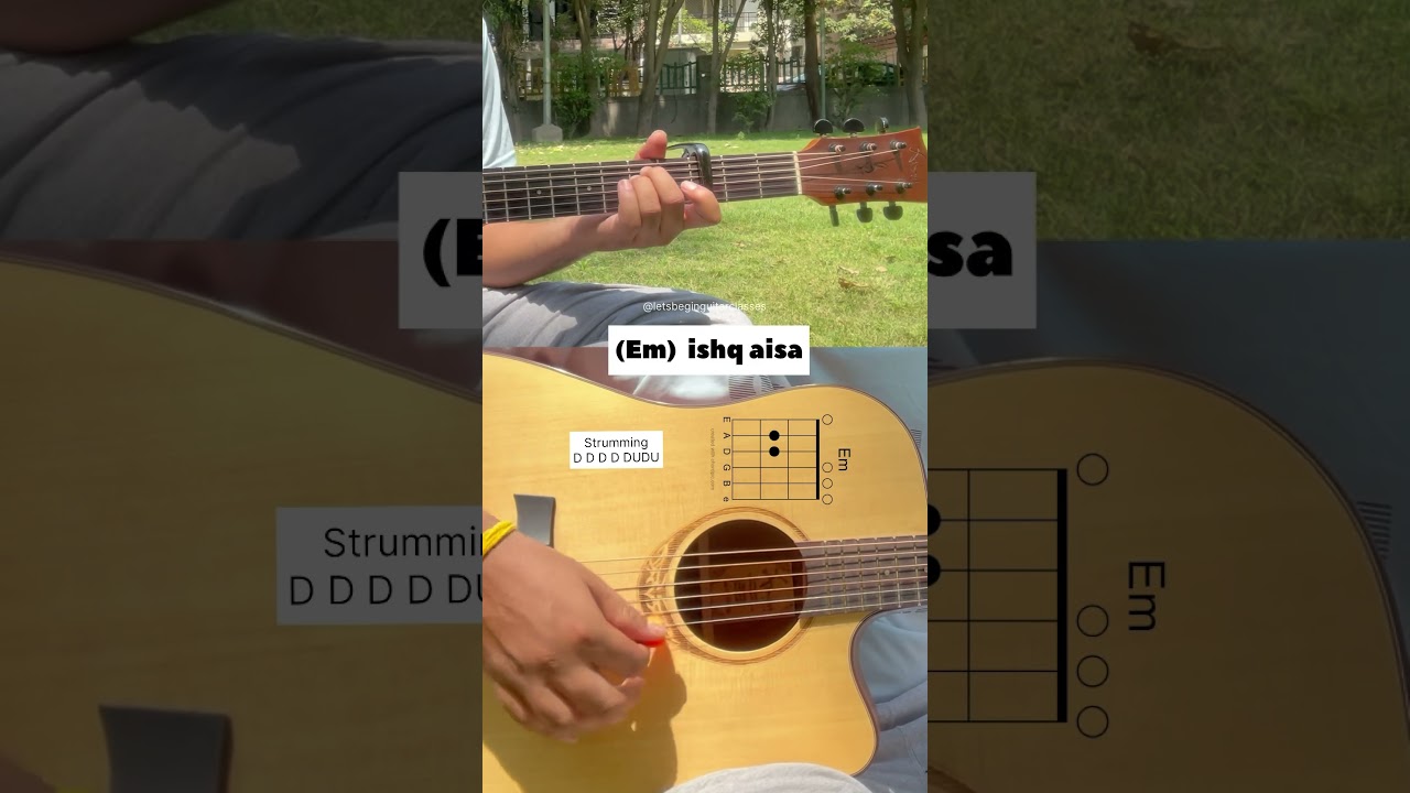 Hua main | Guitar lesson | only 5 chords | Easy strumming for beginners