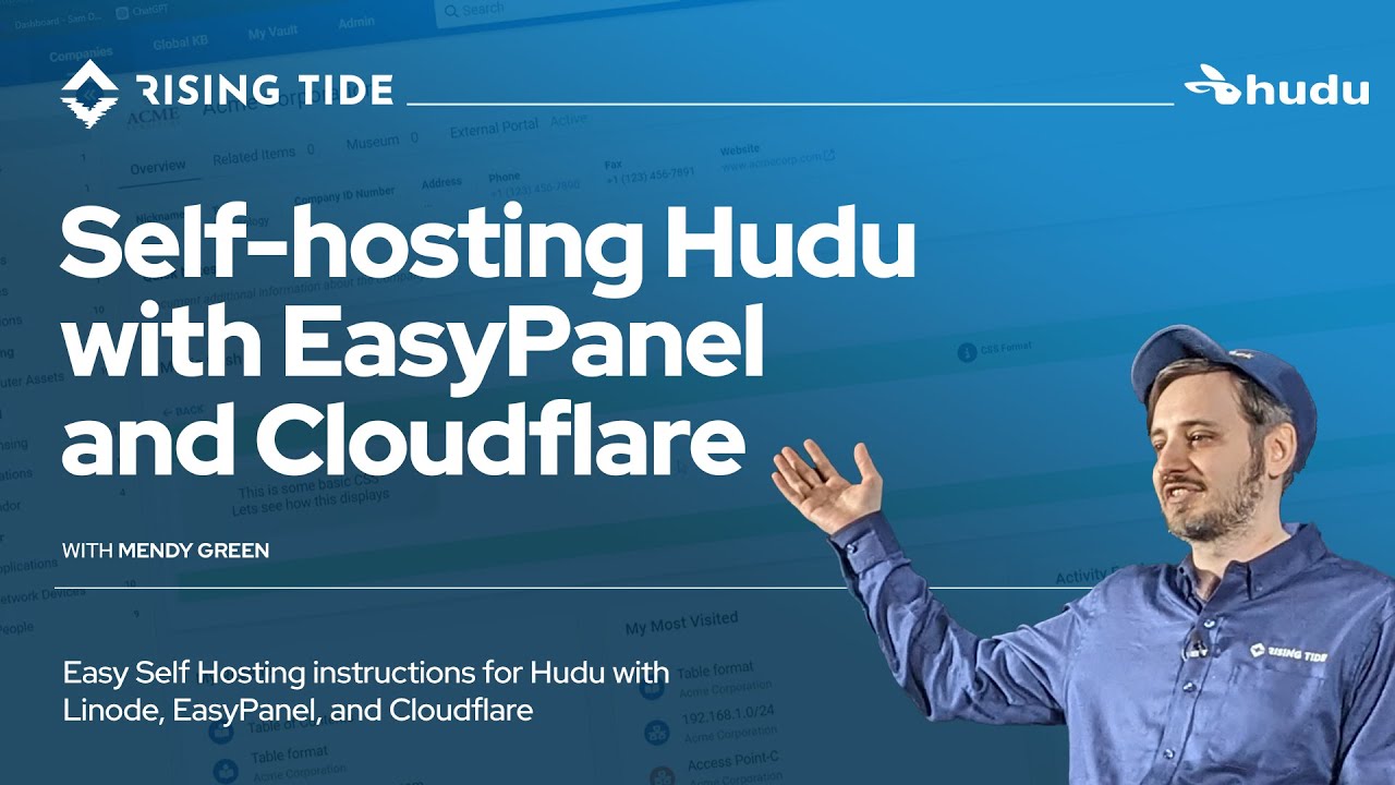 Hudu EasyPanel and Cloudflare