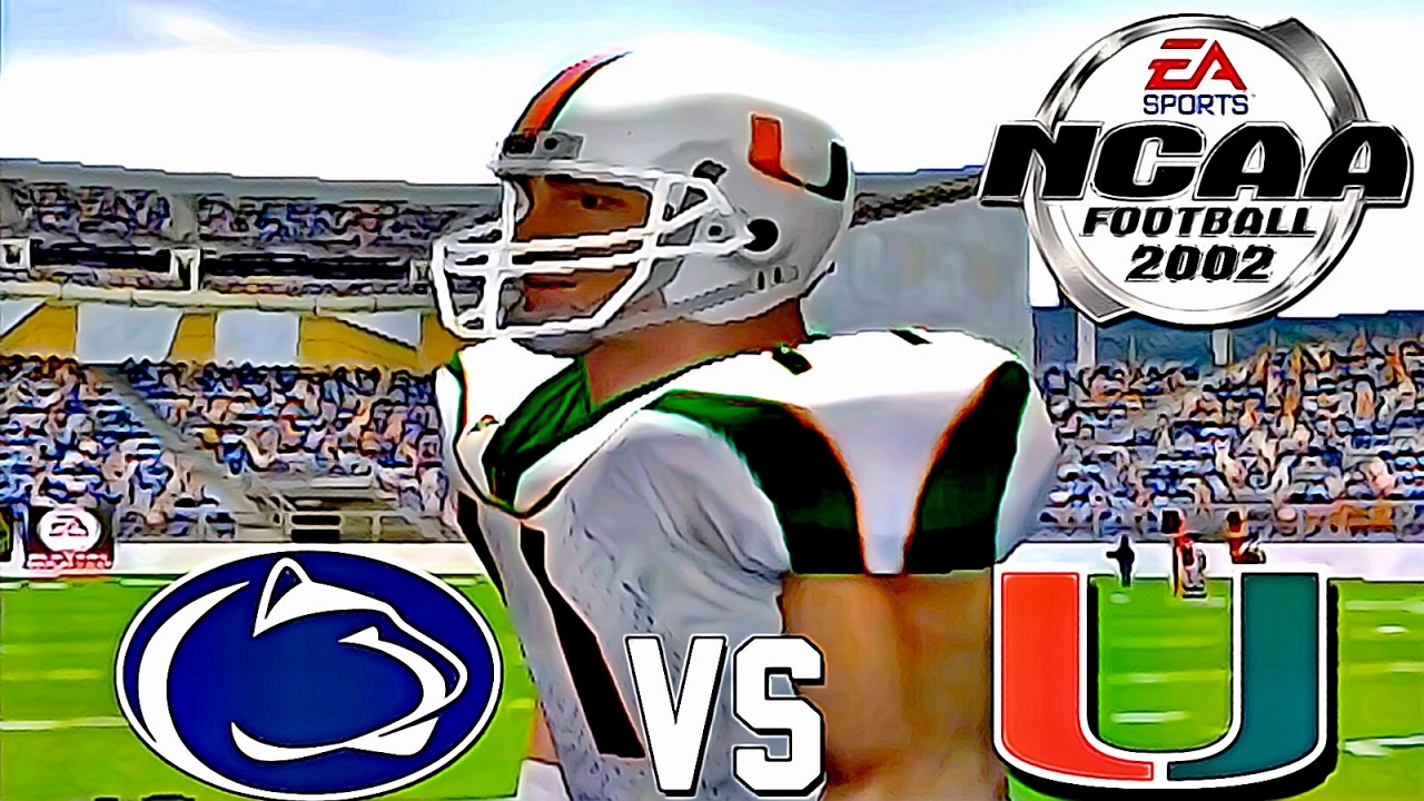 NCAA Football 2002 🏈 HD PS2 GAMEPLAY!!! | PENN ST vs. #2 MIAMI | Season Mode Ep.1