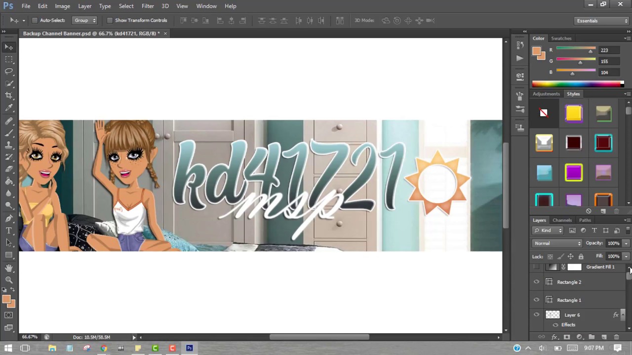 Making My New Channel Art!