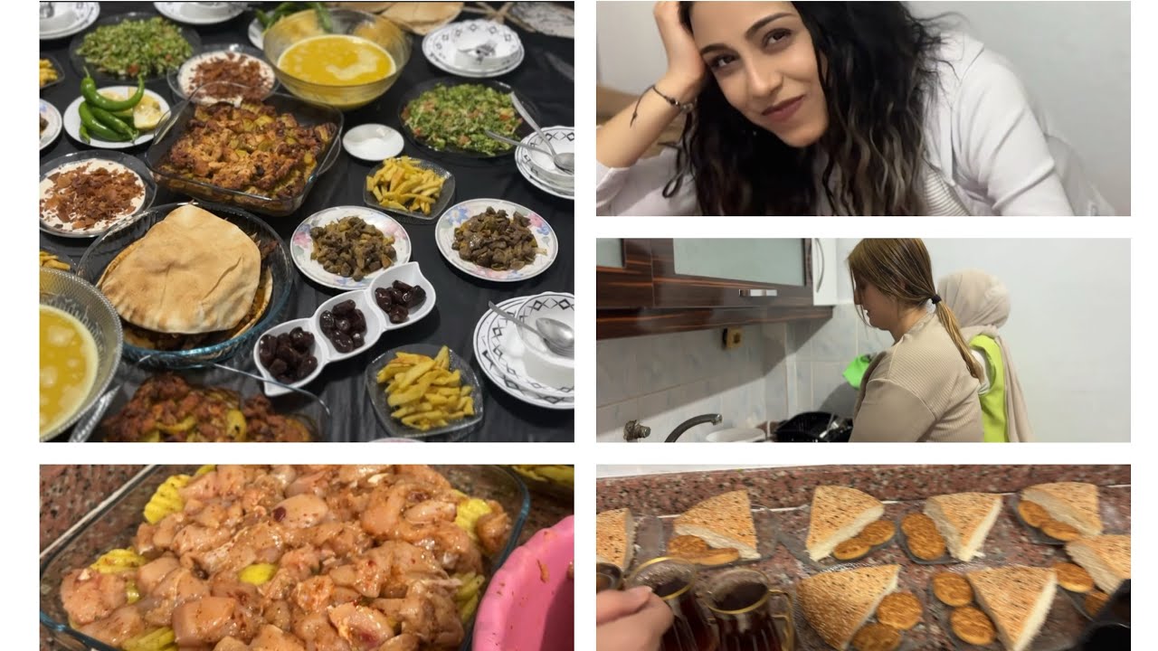 عزمت اخواتي ع افطار 😍😍 مع اجواء العيله 😅كلعاده اختي اتاخرت  وأجونا ضيوف بعد افطار