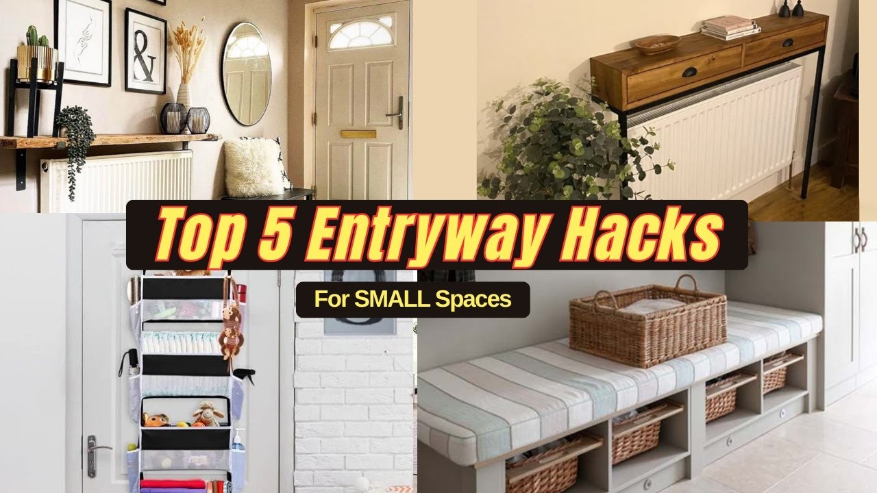 Top 5 Small Entryway Solutions (When You Have NO Space)