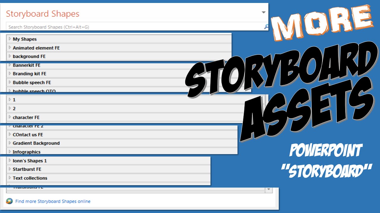 Where To Get PowerPoint Storyboard Assets