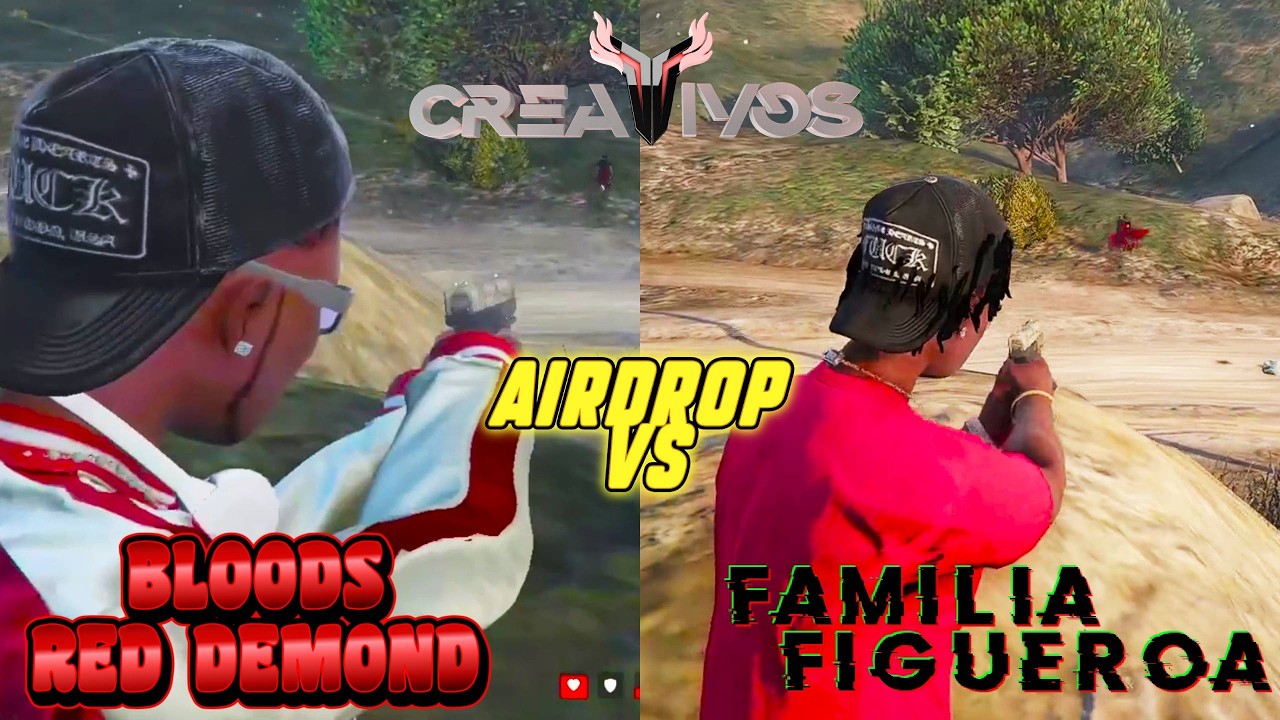 AIRDROP 🚁 BLOODS VS FIGUEROA  | Creativos RP V3