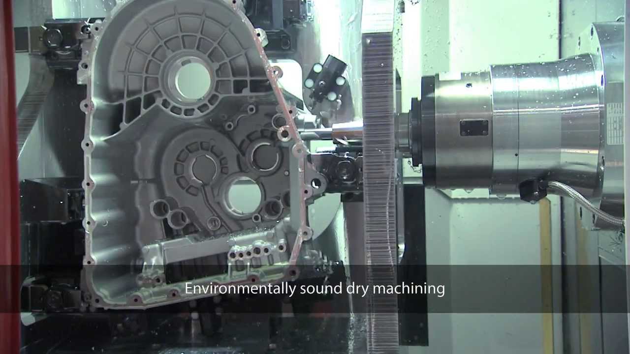 Complete machining of gearbox housings on a Heckert production line