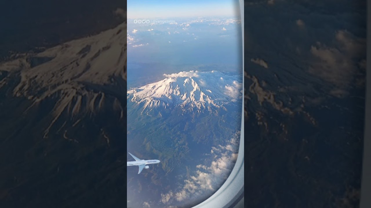 Havadan G&ouml;r&uuml;nt&uuml;lendi S&uuml;phan Dağı (4058 m) North of Lake Van, TURKEY Vanı Gezelim 🎬😍