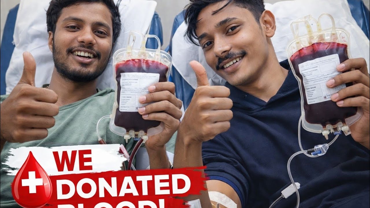 We Donated Blood Today! Before thinking 