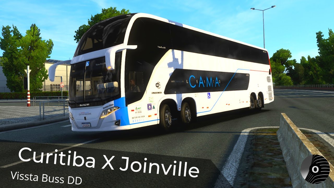 ETS2 - CURITIBA x JOINVILLE com o VISSTA BUSS DD 15M da CATARINENSE! Mapa RBR