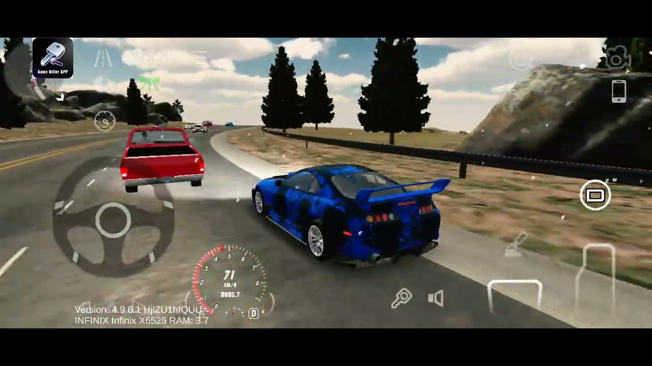 Hola jugando car parking multiplayer 