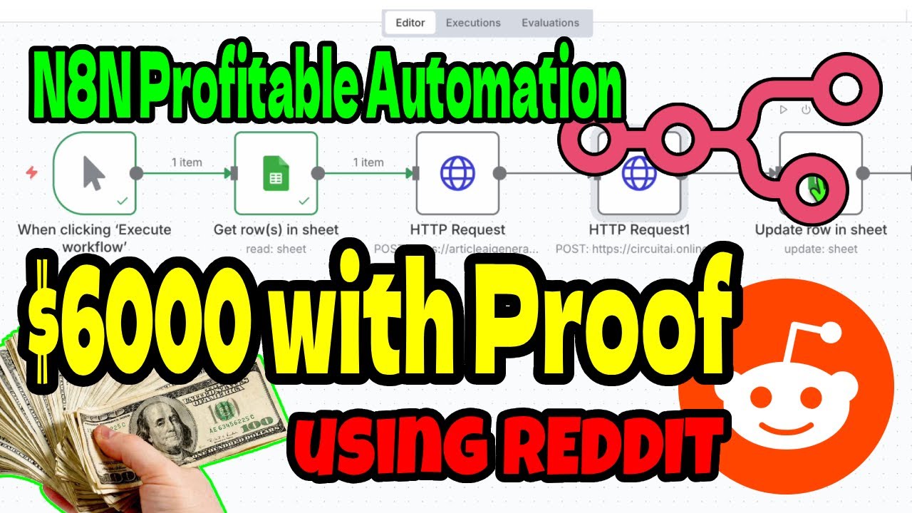 Прибыльная тактика N8N для заработка денег ($6000 с доказательствами) на Reddit
