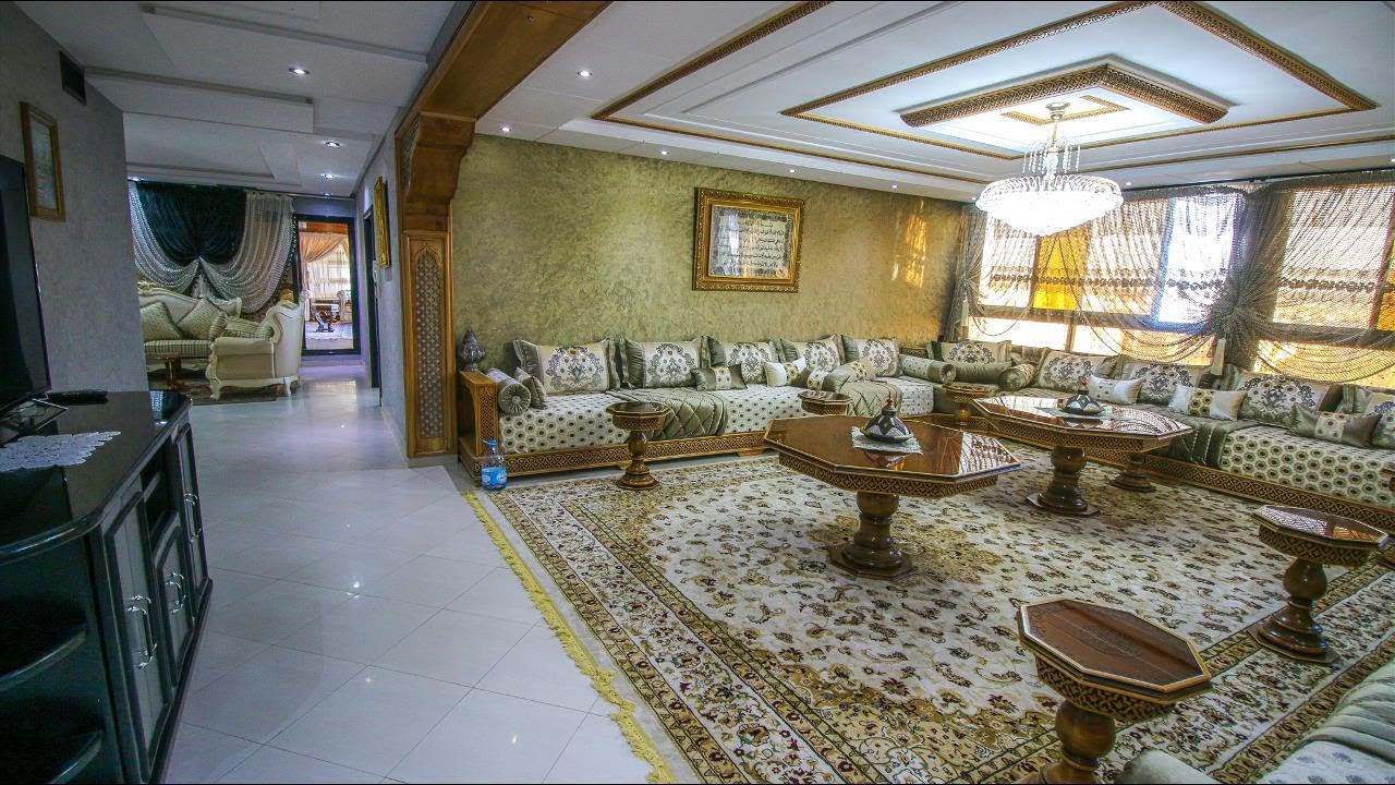 شقة فيلا خاصة لناس الفخامة مفرشة بالحرير ومكسية بالذهب😍أجي تمتع وشوف هاذ لعجب Appartement de luxe