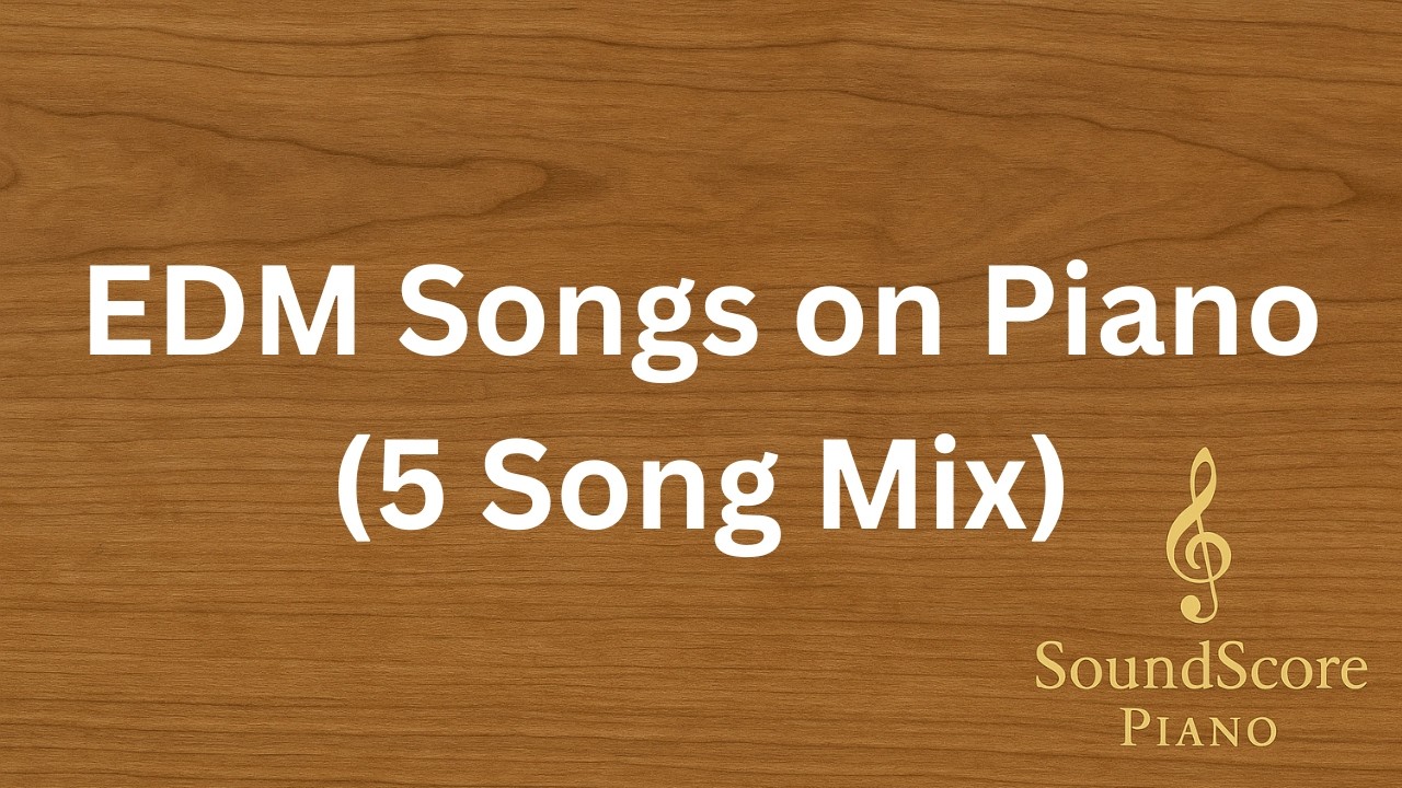 5 EDM Songs on Piano 🎧 Instrumental Mix