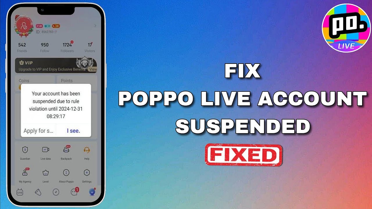 Poppo Live Account Suspended? How to Recover It (2026)