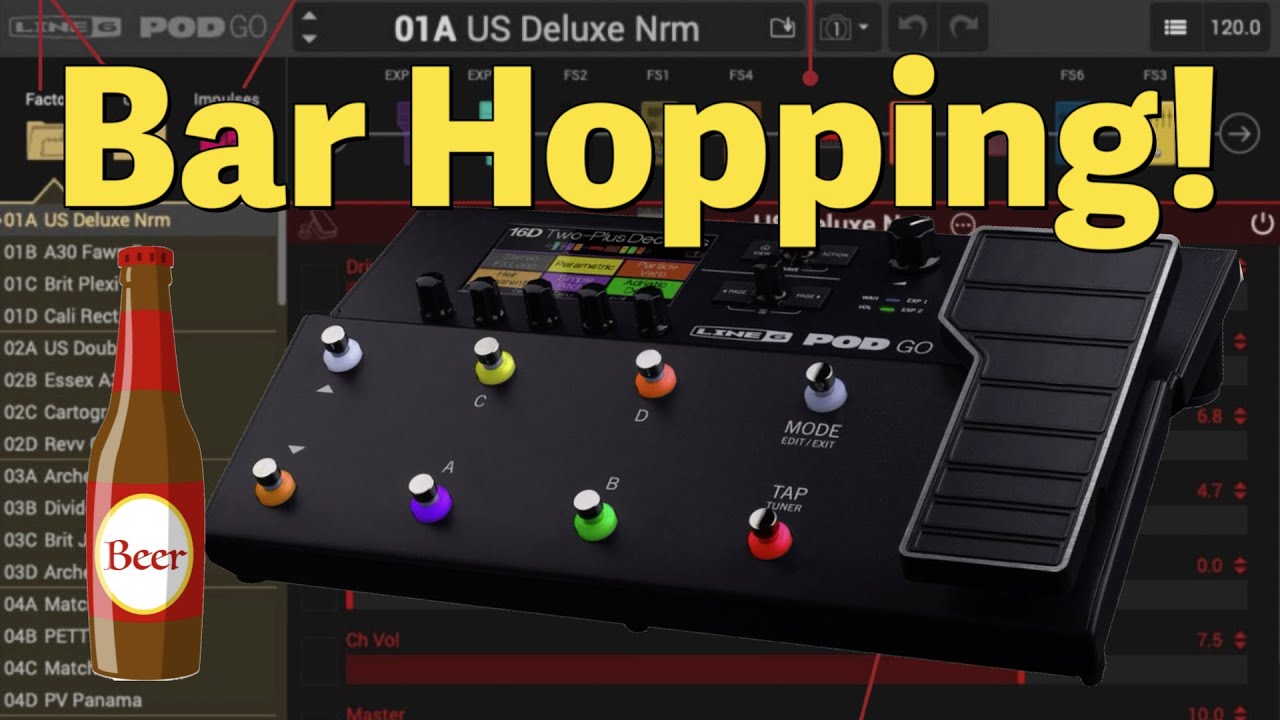 SIMPLE Bar Gig PRESET для LINE 6 POD GO
