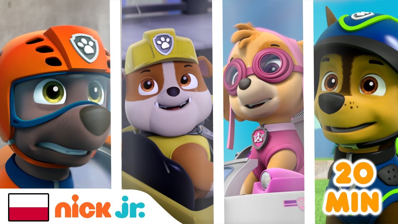 Psi Patrol | Najlepsze akcje ratunkowe ! 20-minutowa kompilacja | Nick Jr.