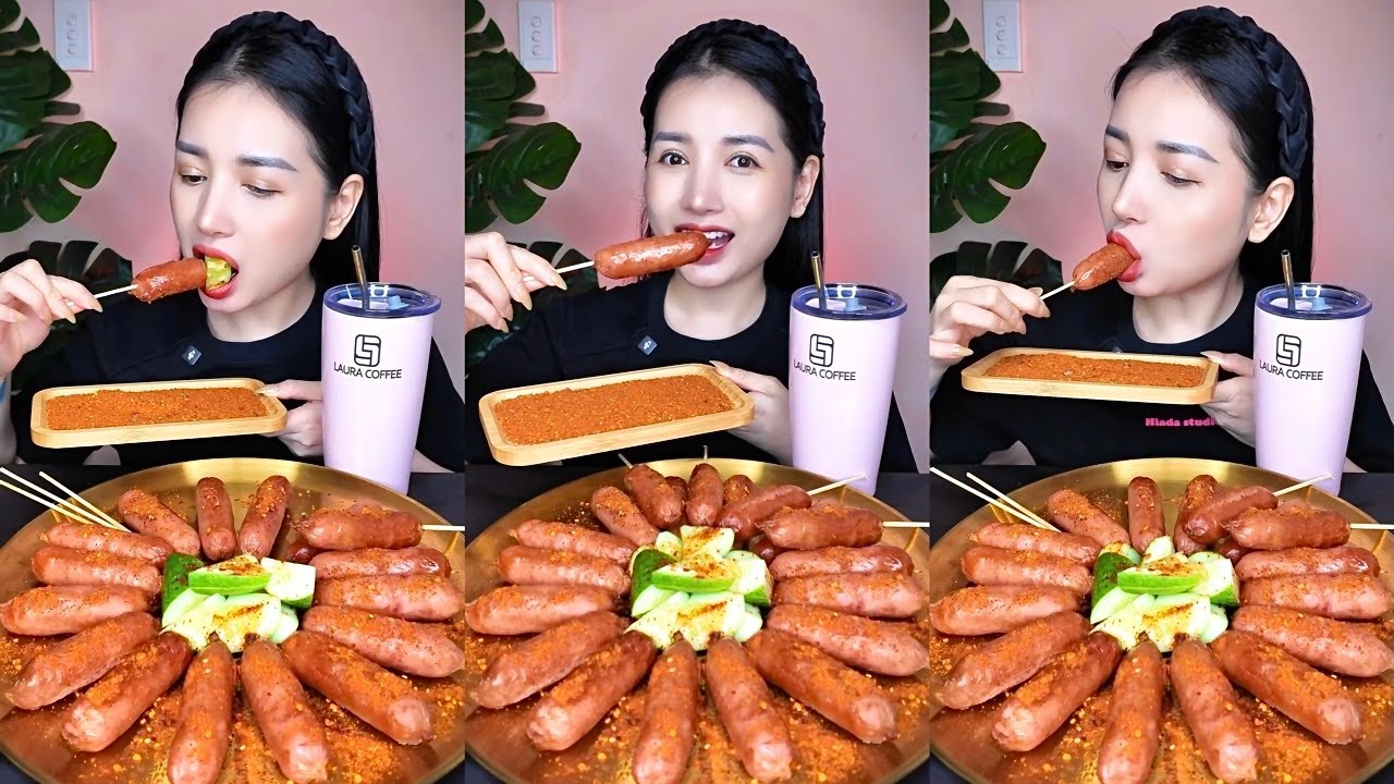 Ăn Lạp Xưởng Nướng Chấm Với Ớt Siêu Tê Cayyy | SALLY HẠNG