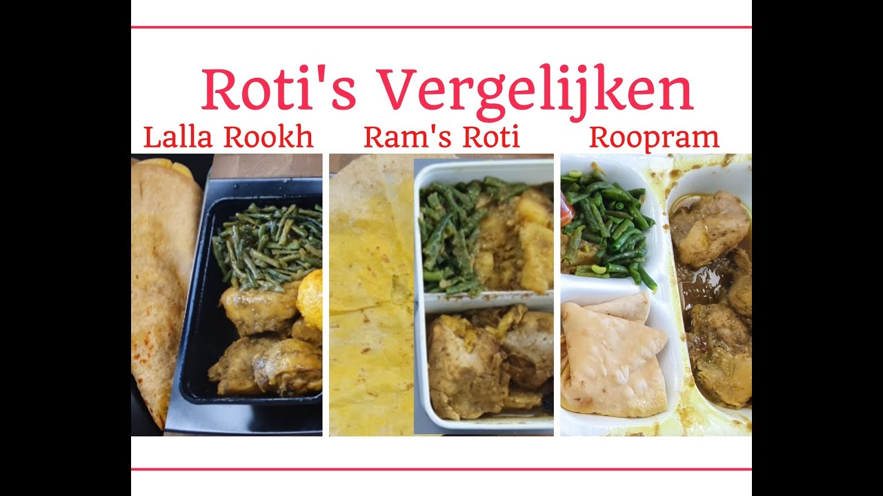 Roti's Vergelijken - Rams Roti VS Lalla Rookh VS Roopram |  Amsterdam