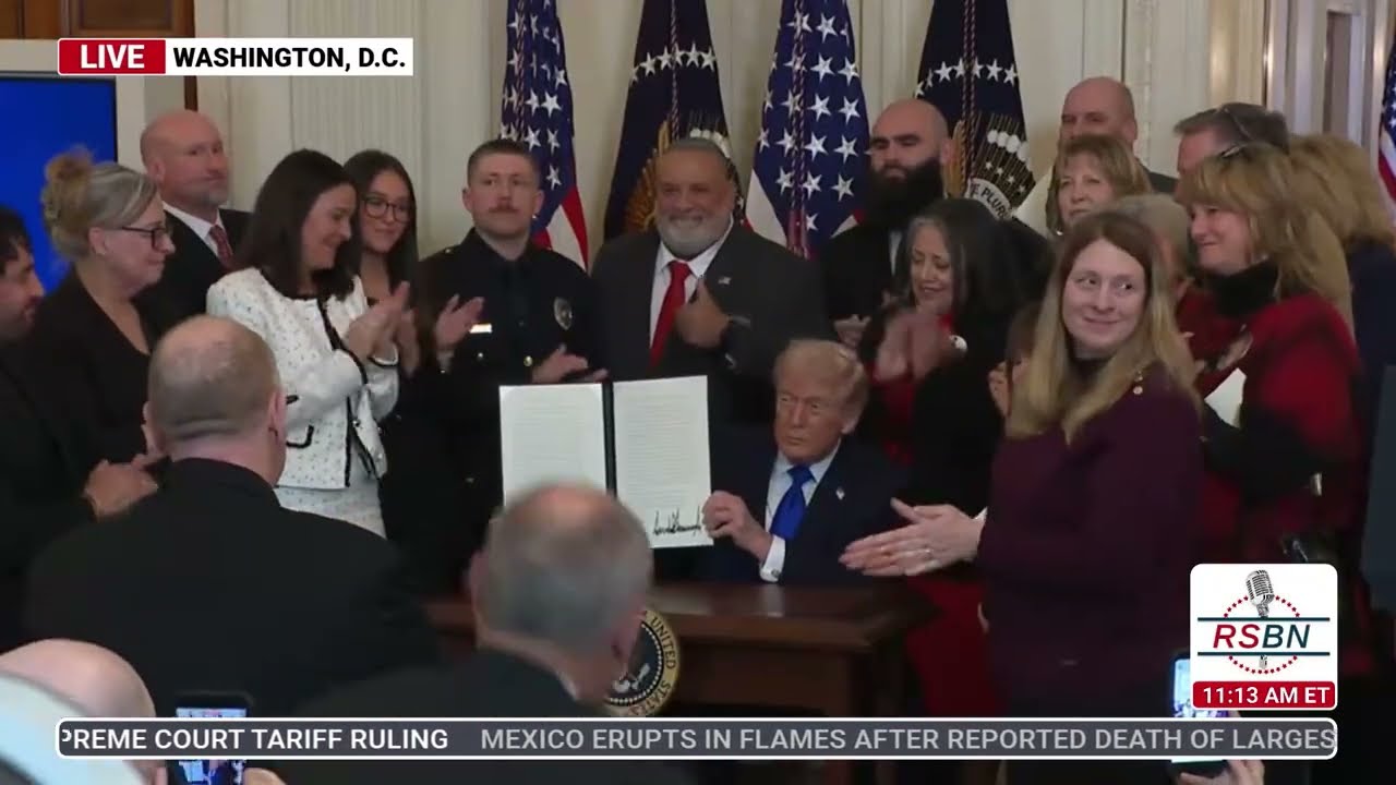 WATCH: Pres. Trump Signs Proclamation and Joins Audience for the Reading of Victims' Names - 2/23/26