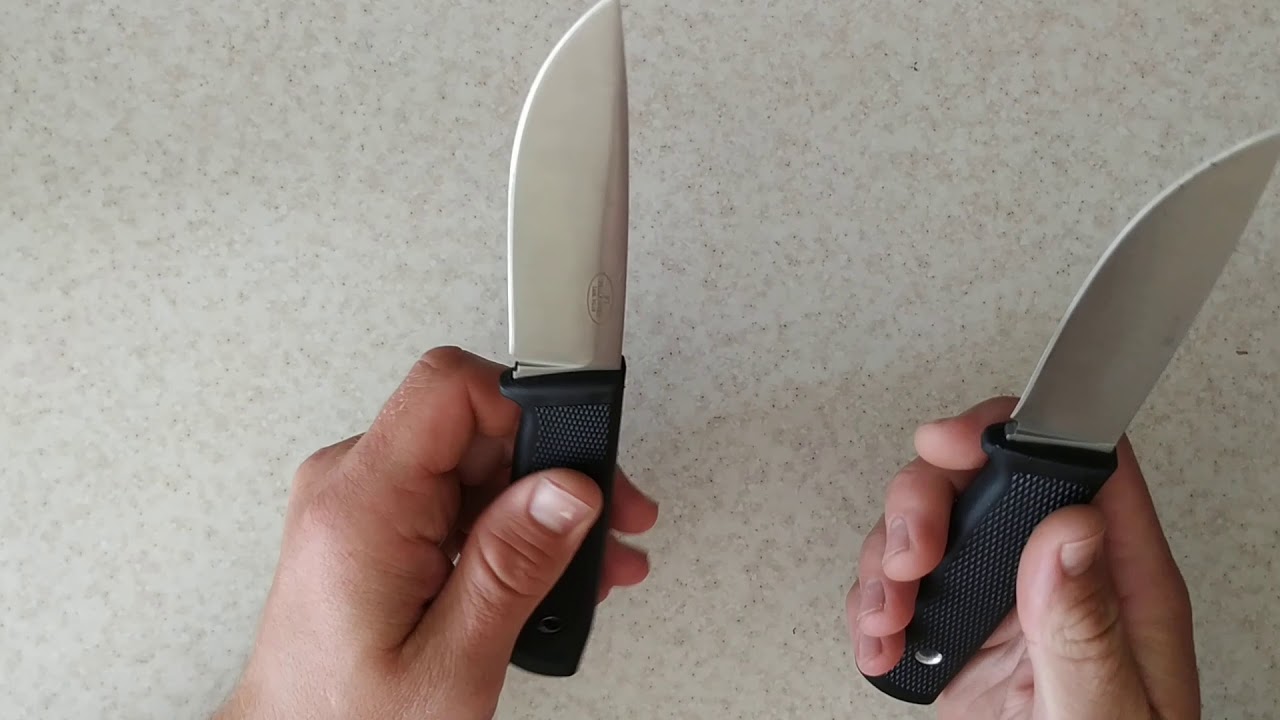 Сравнение двух реплик Fallkniven F 1