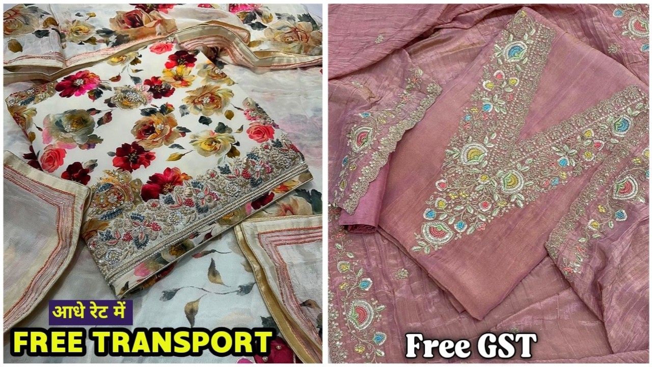 Incredibly Affordable Handwork Suits Chandni Chowk Wholesale Market Delhi Home Delivery Available
