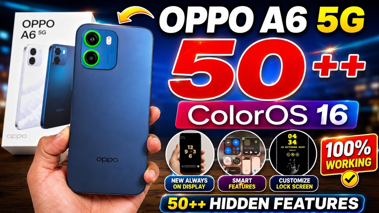Don't Miss These 50+ Oppo A6 5G Hidden Features! | Oppo A6 5g Tips And Tricks