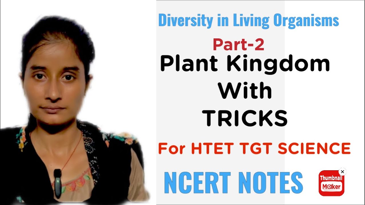 Plant Kingdom(NCERT) for HTET TGT SCIENCE #shzclasses #htettgtscience 
