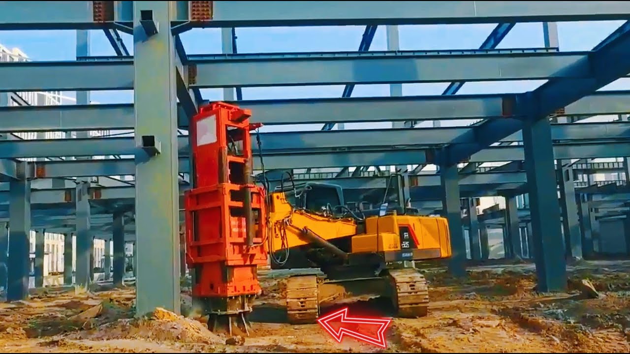 21.5-ton rapid impact compactor including 12-ton hammer, The effective depth of  RIC is 5-9 meters