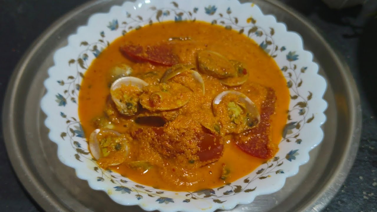 Goan Clams ( kube ) Coconut Curry ll without Oil ll Goan Seafood Recipe 