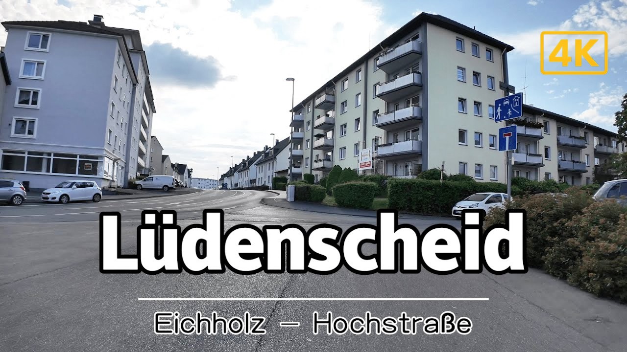 🚶 Walking Lüdenscheid in 4K — Eichholz to Hochstraße | Quiet Streets & Authentic Vibes
