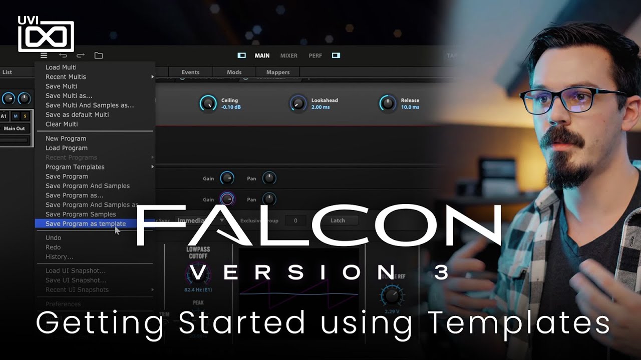 UVI Falcon | Getting Started using Templates