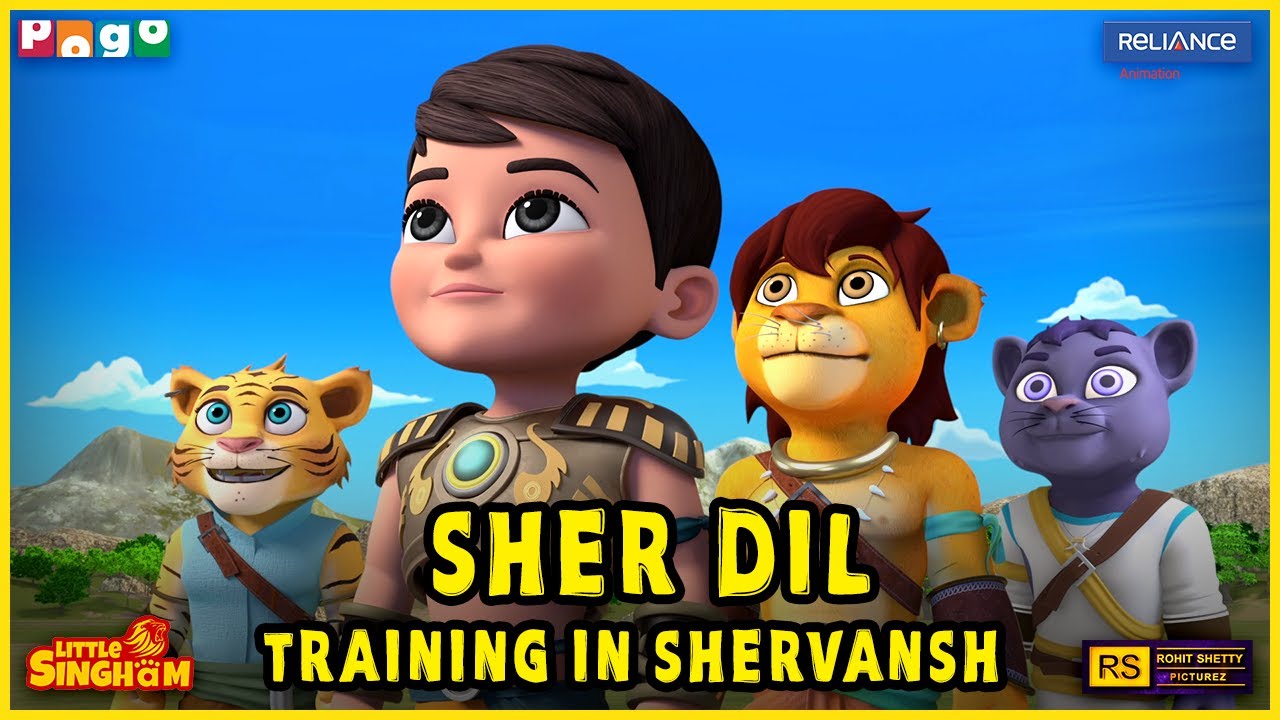 🦁🔥Sherdil - Training in Shervansh  #littlesingham   #Supercop  | Only on #pogochannel  #kidscartoon