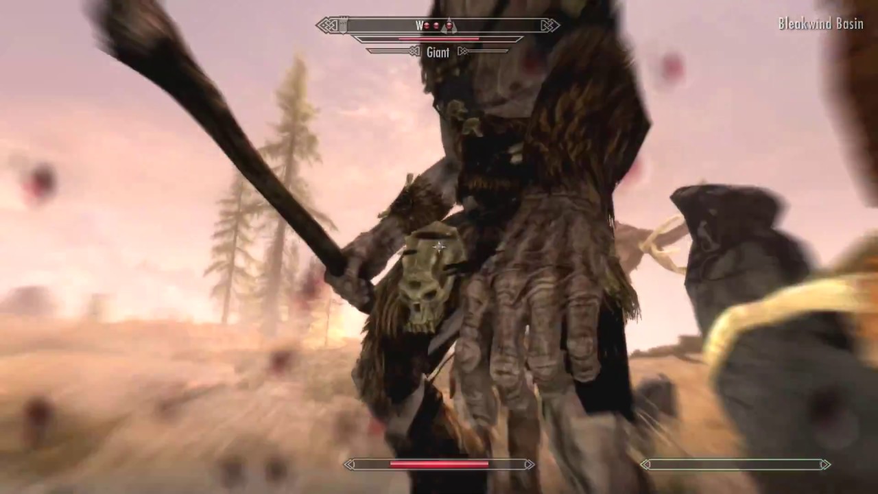 Berserker Rage orc ability vs 3 mammoth and 2 giants wow - Skyrim