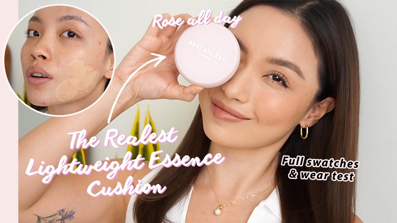 KUPAS TUNTAS Essence Cushion Rose All Day Cosmetics! Weartest buat olahraga + tes kertas minyak!